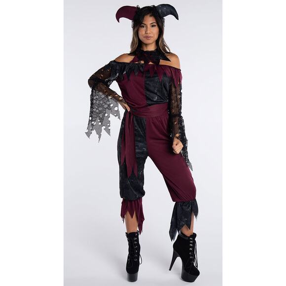 NEW California Costumes Psycho Jester Clown Costume Size Medium - Picture 2 of 8